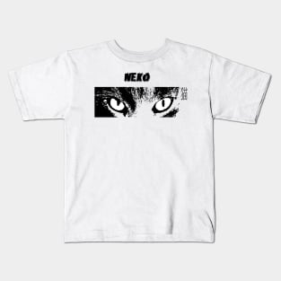 CAT in Sketch Japanese Style Kids T-Shirt